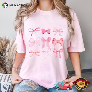 Pink Bows Comfort Colors Tee 1