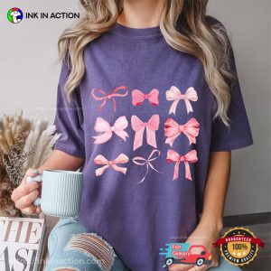 Pink Bows Comfort Colors Tee 4