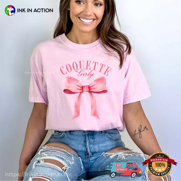 Pink Coquette Girly Comfort Colors T-shirt