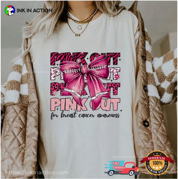 Pink Out For Breast Cancer Awareness Comfort Colors Tee