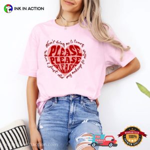 Please Please Please Lyrics Comfort Colors Tee, Sabrina Carpenter Album Merch 3