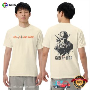 Religious War Spiritual Battle 2 Sided T shirt