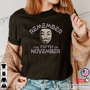 Remember The Fifth Of November Fawkes Night T-shirt