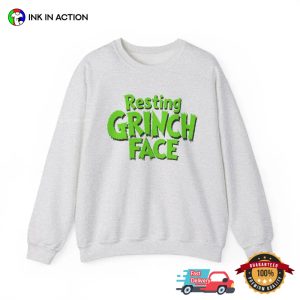 Resting Grinch Face Funny grinch christmas shirts 2