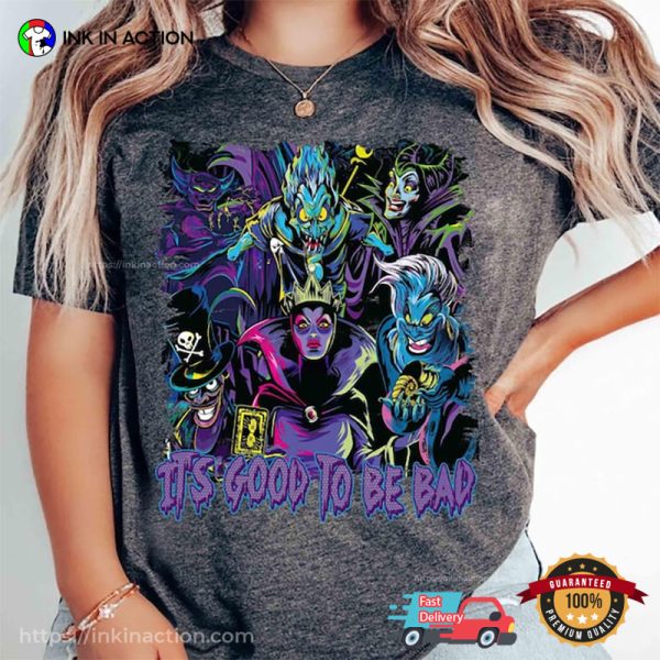 Retro Disney Villains It’s Good To Be Bad T-shirt