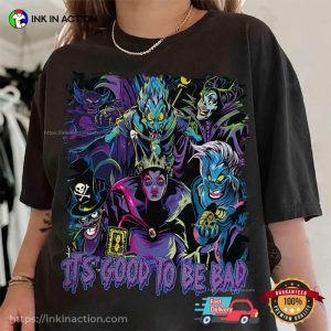 Retro Disney Villains It's Good To Be Bad T shirt