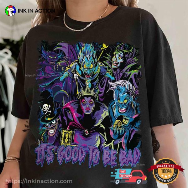 Retro Disney Villains It’s Good To Be Bad T-shirt