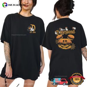 Retro Disneyland 1955 Halloween 2 Sided T-shirt