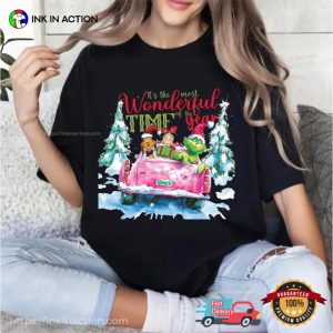 Retro Grinch Wonderful Time Of The Year christmas shirt 2