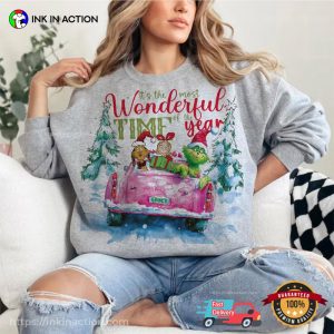 Retro Grinch Wonderful Time Of The Year Christmas Shirt