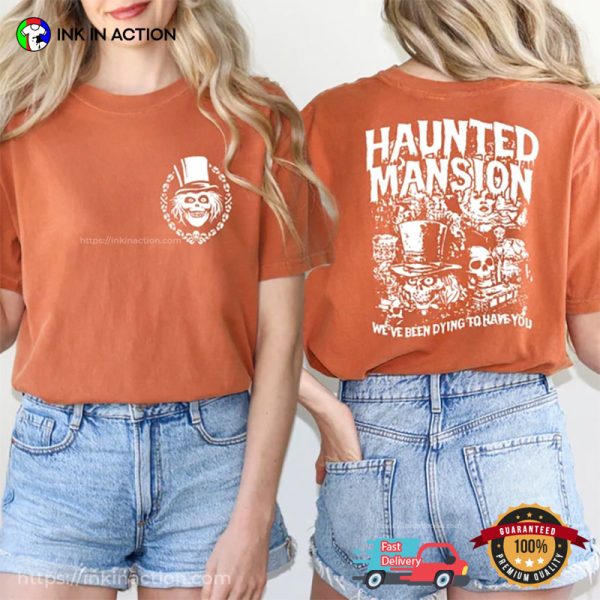 Retro Haunted Mansion Halloween Comfort Colors Tee