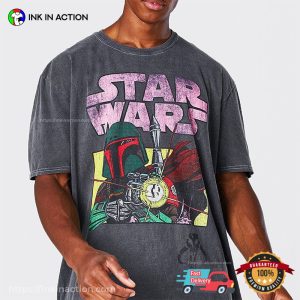 Retro Star Wars The Mandalorian Comic Comfort Colors Tee