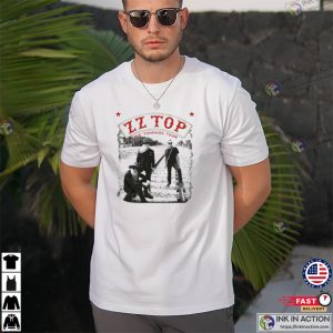 Retro ZZ Top Band The Tonnage Tour Graphic T-shirt