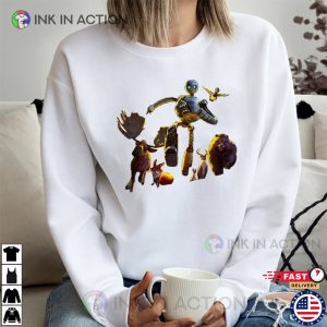 Runnn Roz And Animals Funny The Wild Robot Shirt