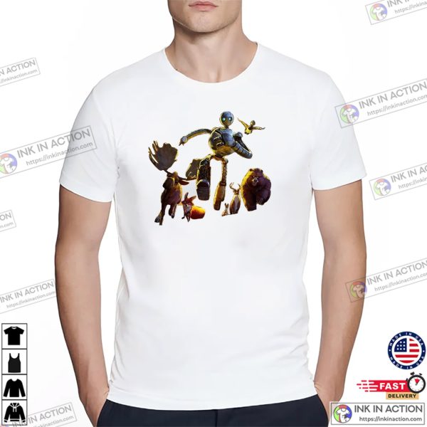 Runnn Roz And Animals Funny The Wild Robot Shirt