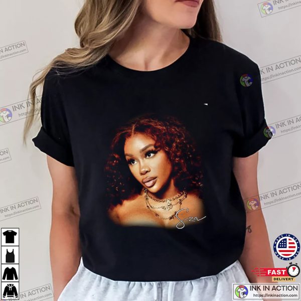 SZA Portrait Tour Hip Hop Rap Graphic T-shirt