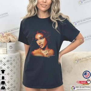 SZA Portrait Tour Hip Hop Rap Graphic T-shirt