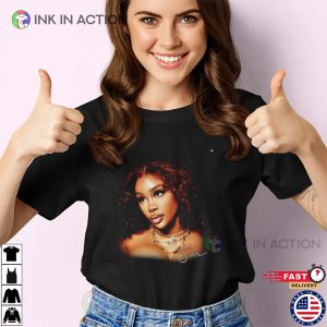 SZA Portrait Tour Hip Hop Rap Graphic T shirt 4