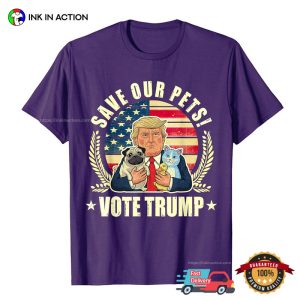 Save Our Pets Trump With Pets Unisex T shirt 1