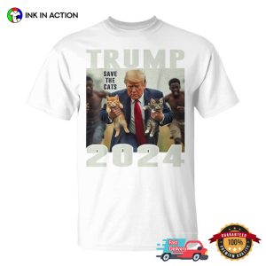 Save The Cats Parody Trump 2024 T shirt 2