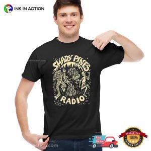 Shady Pines Radio Bonfire Night Mistery Creatures T-shirt