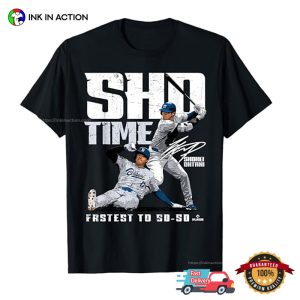 Sho-Time Fastest To 50 50 Shohei Ohtani Signature T-shirt