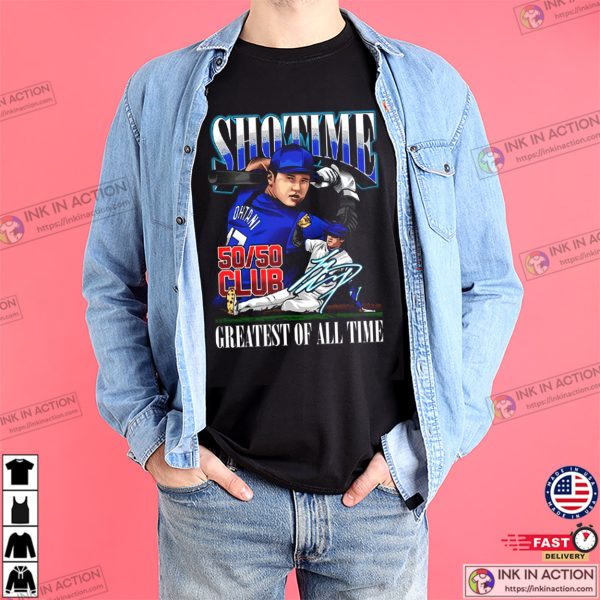 Shotime Greatest Of All Time 50 50 Club Shohei Ohtani T-shirt