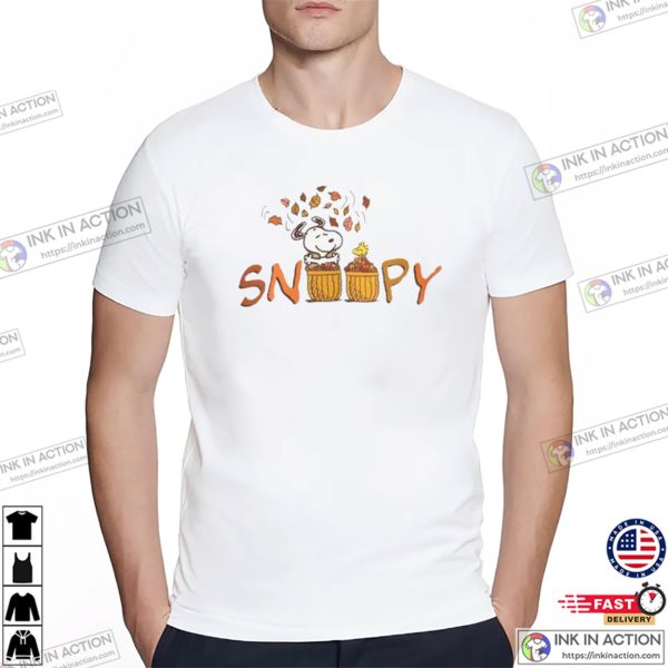 Snoopy And Woodstock Autumn Adorable Tee