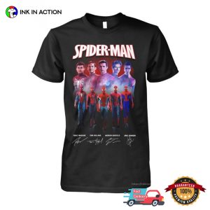 Spider Man All Actors Super Hero T shirt 3