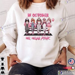 Spooky Pink Girl Group In October T shirt