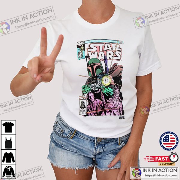 Star Wars Comic Retro 1980s Graphic T-Shirt