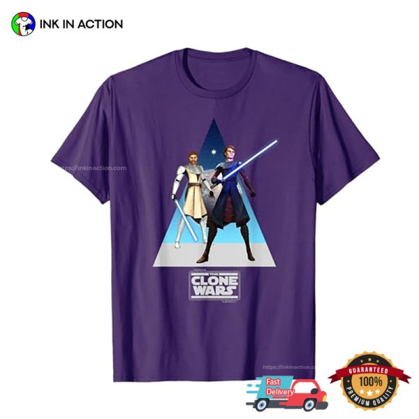 Star Wars The Clone Wars Obi-Wan And Anakin T-Shirt