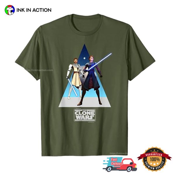 Star Wars The Clone Wars Obi-Wan And Anakin T-Shirt