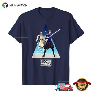 Star Wars The Clone Wars Obi Wan and Anakin T Shirt 3