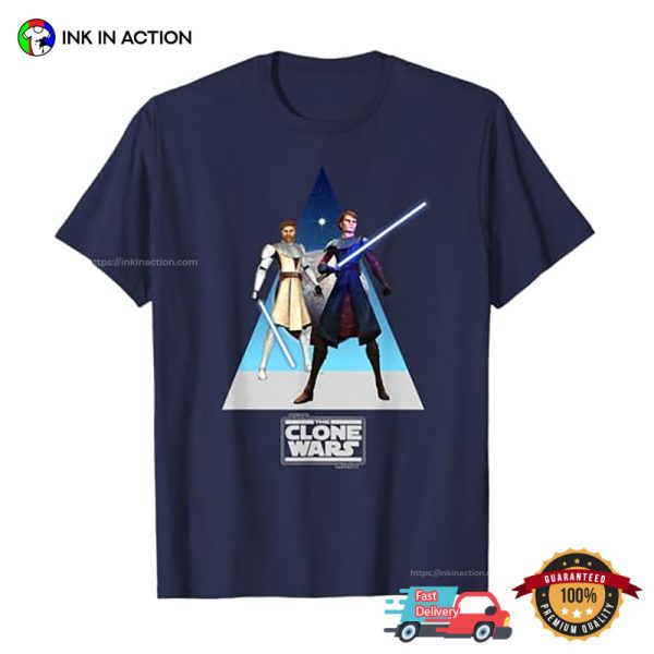 Star Wars The Clone Wars Obi-Wan And Anakin T-Shirt