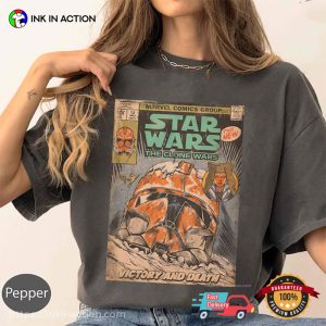 Star Wars The Clone Wars Victory And Death Comic Comfort Colors Shirt 2