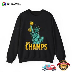 Statue Of Liberty NYL WNBA 2024 Champs T-shirt