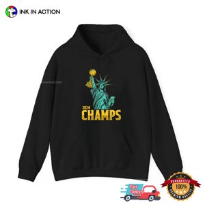 Statue Of Liberty nyl wnba 2024 Champs T shirt 2