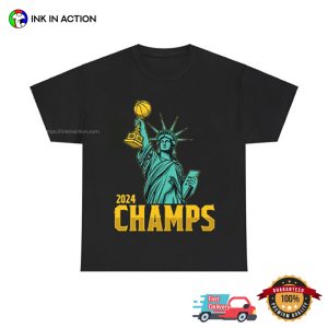 Statue Of Liberty nyl wnba 2024 Champs T shirt 3