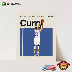 Steph Curry Golden State Warriors NBA Poster 3