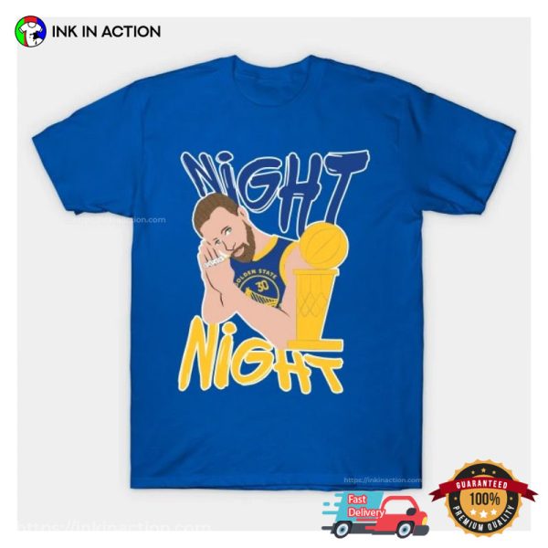 Steph Curry Night Night Golden State Warriors Graphic Tee