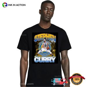 Stephen Curry Grunge Illustration T Shirt