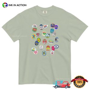 Summer Fruit Graphic Sticker Comfort Color Shirt