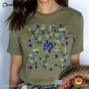 Summer fruits blueberry plant Art Comfort Color Shirt