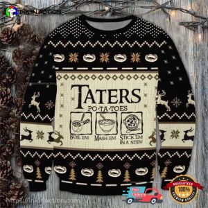 Taters Potatoes Cook Ugly Christmas Sweater No. 2