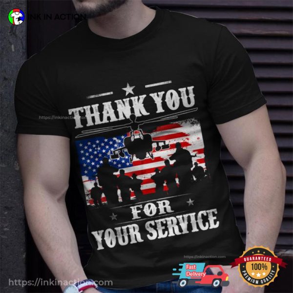 Thank You For Your Service Patriotic Tee