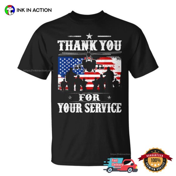 Thank You For Your Service Patriotic Tee