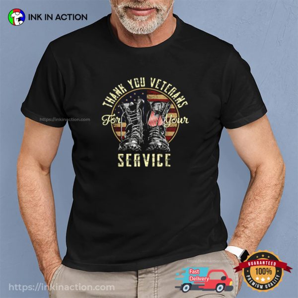 Thank You Veterans For Your Service Veterans Day T-Shirt