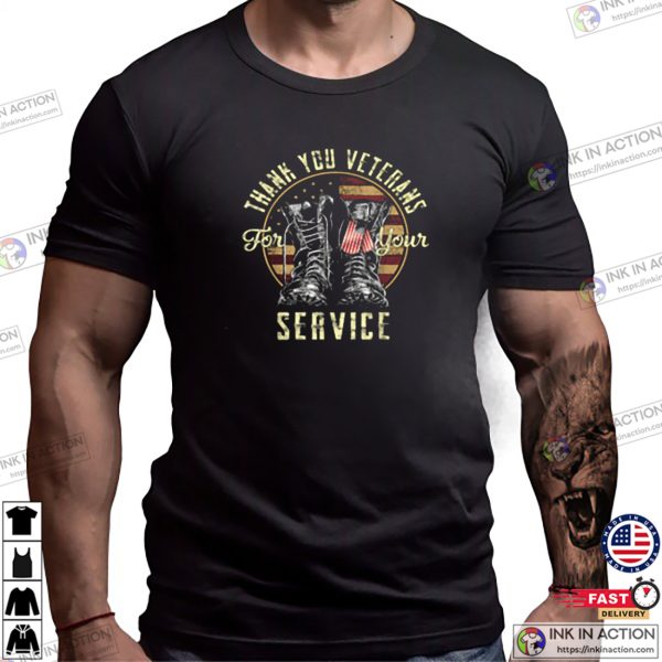 Thank You Veterans For Your Service Veterans Day T-Shirt