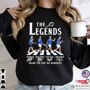 The Legends Of Tennis Abbey Road Crossing Signatures T-shirt